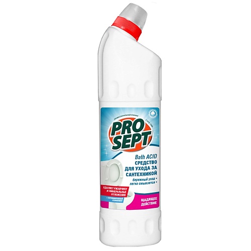 PROSEPT Средство чистящее Bath Acid для удаления ржавчины и минеральных отложений щадящего действия 750