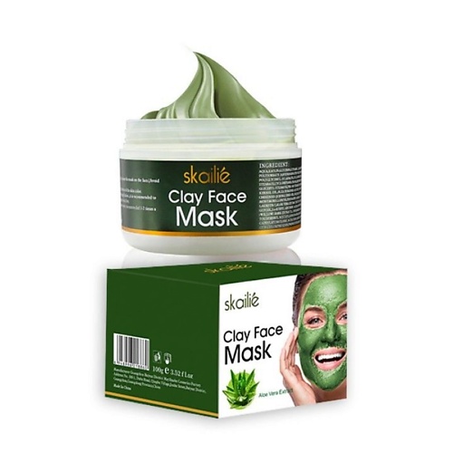 SKAILIE Очищающая грязевая маска с алоэ 100 набор floresan лицо без проблем маска очищающая 15 мл 10 шт и маска грязевая 15 мл 10 шт