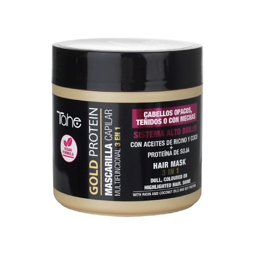TAHE Маска для окрашенных волос Gold Protein 400 tahe маска с кератином и жидким золотом для восстановления волос botanic gold mask 300