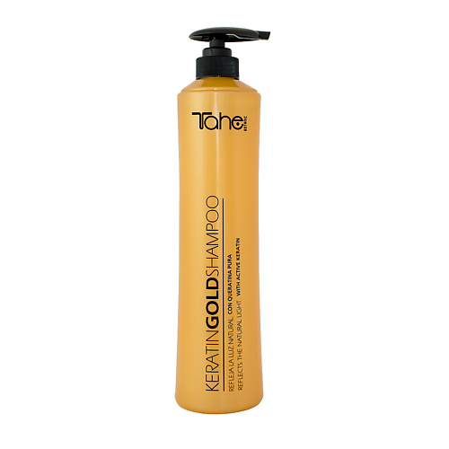 TAHE Шампунь для придания блеска волосам с кератином BOTANIC KERATIN GOLD SHAMPOO 800.0 реструктурирующий шампунь с кератином k liss restructuring smoothing shampoo