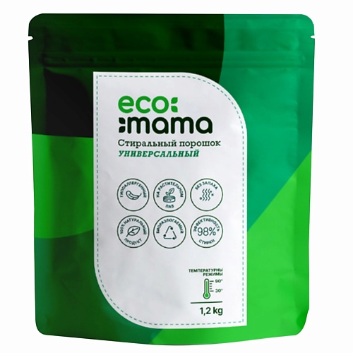 ECO MAMA Стиральный порошок универсальный 1200 eco mama стиральный порошок универсальный 2400