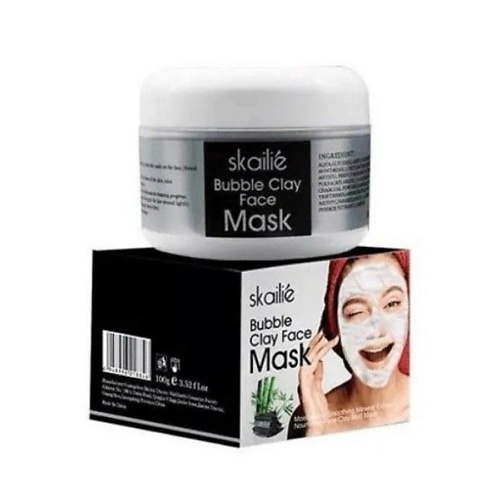 SKAILIE Маска для лица из пузырьковой глины с углем бамбука 100 farres маска для лица пузырьковая spa bubble 30