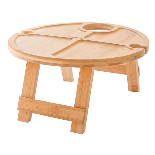 DASWERK Винный столик с подставкой DAS HAUS Bamboo panwork складной винный столик с менажницей береза 15 0