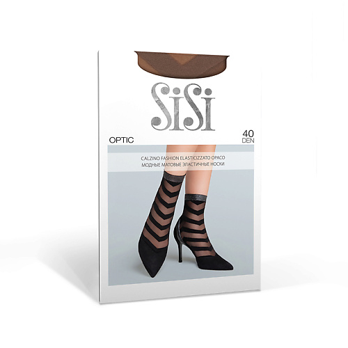 SISI Носки женские  OPTIC 40 (в полоску, резинка с люрексом) minimi fresh 4101 носки женские двойная резинка bianco 0
