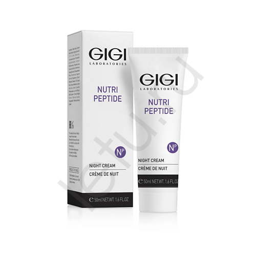 GIGI Пептидный ночной крем Nutri-Peptide 50.0 пептидный контурный крем для век nutri peptide eye contour cream 20мл