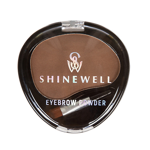 SHINEWELL Тени для бровей с кисточкой shinewell расчёска массажная щётка для волос