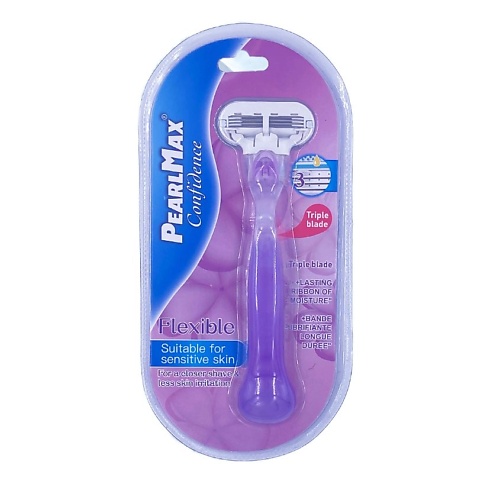 PEARLMAX Бритва со сменной кассетой Confidence Flexible 1 gillette бритва fusion proglide power flexball с 1 сменной кассетой