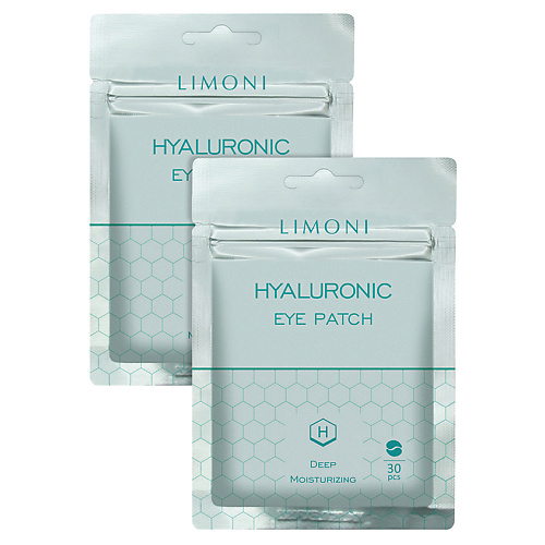 LIMONI Набор увлажняющих патчей для глаз Hyaluronic 60 limoni bb крем для лица с экстрактом секреции улитки snail repair