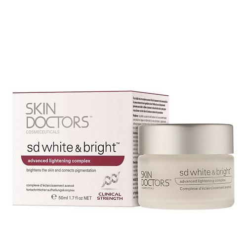 SKIN DOCTORS Отбеливающий крем для лица и тела SD White & Bright 50 медикомед а е витамин актив крем для лица spf skin therapy 50