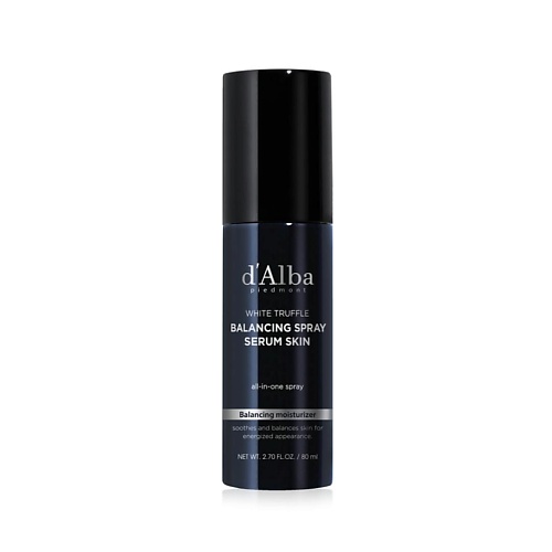 D`ALBA Спрей сыворотка для мужчин White Truffle Balancing Spray Serum Skin 80.0 d alba сыворотка для придания энергии white truffle double layer revitalizing serum 30 0