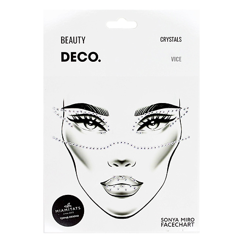 DECO. Кристаллы для лица и тела FACE CRYSTALS by Miami tattoos Vice кристаллы для лица и тела deco face crystals by miami tattoos vice
