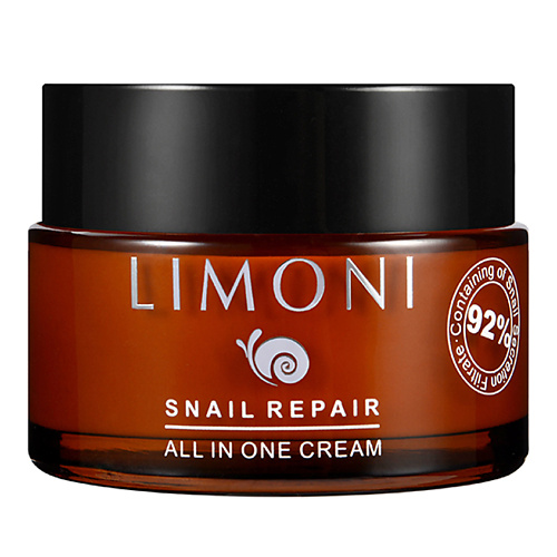 LIMONI Крем для лица восстанавливающий Snail Repair 50 limoni тонер для лица увлажняющий hyaluronic ultra moisture 50