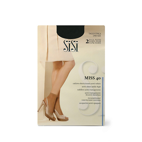 SISI Носки женские  MISS 40 - 2 пары minimi гольфы nero 0 2 пары mini elastic 20