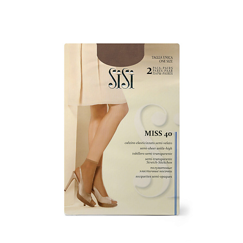 SISI Носки женские  MISS 40 - 2 пары носки женские omsa active bee с высокой резинкой beige 35 38