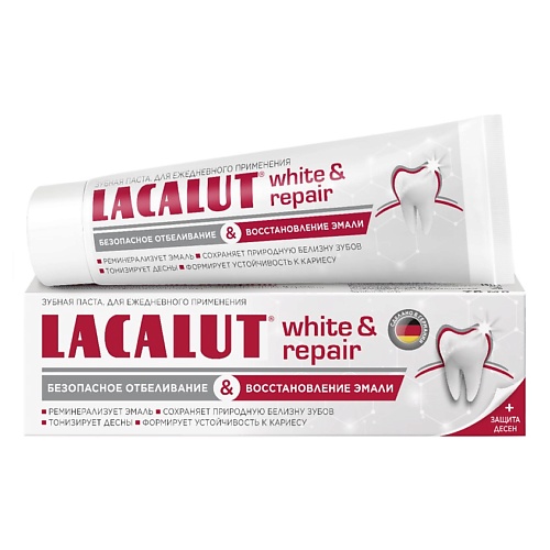 LACALUT Зубная паста white&repair 75 curaprox зубная паста is white вкус лайма 90