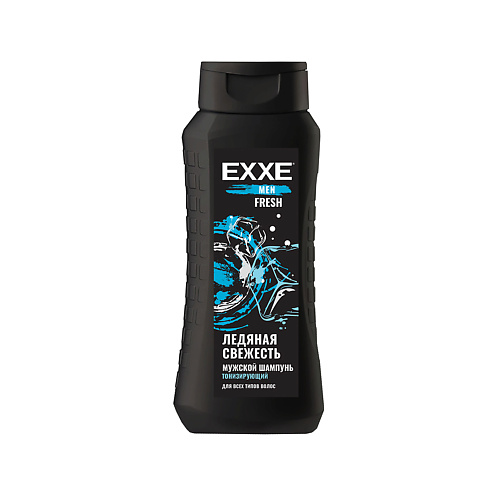 EXXE Шампунь Men Fresh Ледяная свежесть, для всех типов волос 400 дезодорант exxe men fresh ледяная свежесть аэрозоль 150 мл