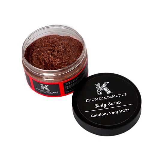 фото Khomey cosmetics антицеллюлитный кофейный скраб для тела с перцем caution: very hot!