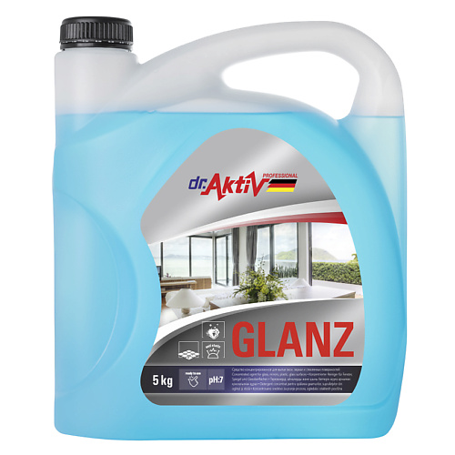 DR.AKTIV PROFESSIONAL Средство для мытья окон, зеркал и стеклянных поверхностей GLANZ 5000.0 walnut средство для мытья натяжных потолков 500