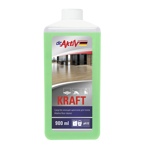 DR.AKTIV PROFESSIONAL Моющее средство для полов щелочное KRAFT 900.0 средство чистящее hg для линолеума и виниловых покрытий 1 л