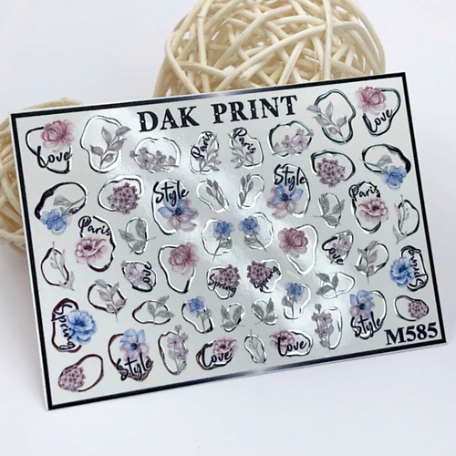 DAK PRINT Слайдер-дизайн для ногтей M585 детям об искусстве дизайн