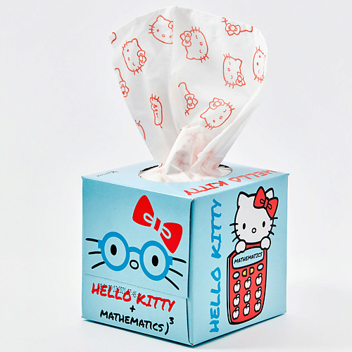 Салфетки для тела KARTIKA Салфетки бумажные косметические Hello Kitty с рисунком 3 слоя