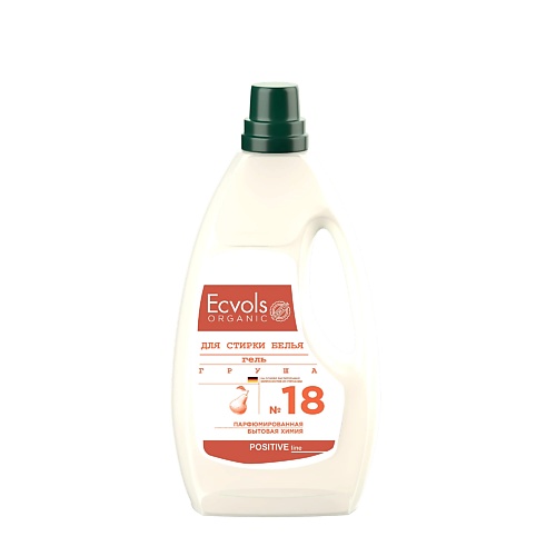 ECVOLS Универсальный гель для стирки смягчающий с эфирным маслом груши  №18 950 lebelage крем для рук с маслом оливы смягчающий daily moisturizing hand cream olive 100