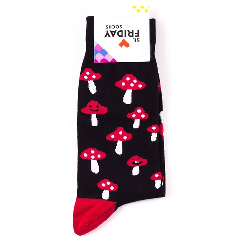 ST.FRIDAY Носки с грибочками Грибной дождь st friday носки в классическую полоску и носочком сердечком