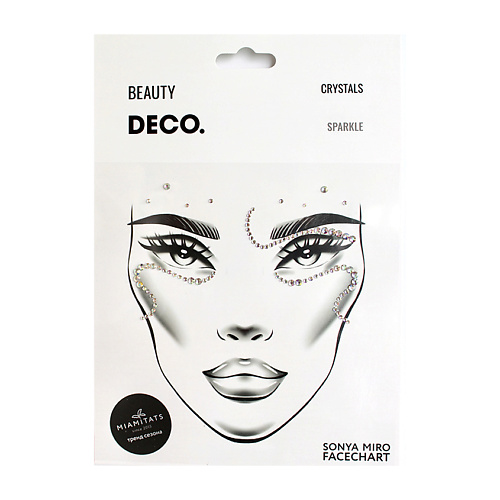 DECO. Кристаллы для лица и тела FACE CRYSTALS by Miami tattoos Sparkle deco беруши для сна со шнурком