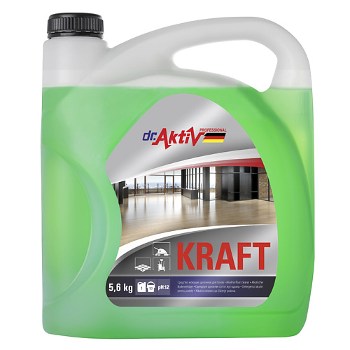 DR.AKTIV PROFESSIONAL Моющее средство для полов щелочное KRAFT 5000.0 дезинфицирующее и моющее средство аламинол 1 л