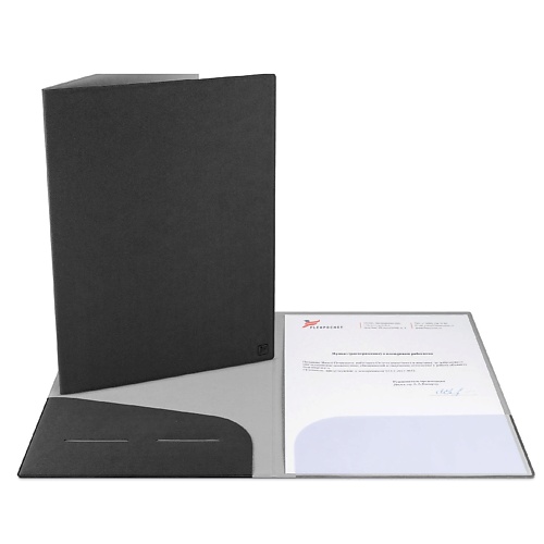 FLEXPOCKET Классическая папка из экокожи для документов flexpocket карман для пропуска бейджа или проездного вертикальный