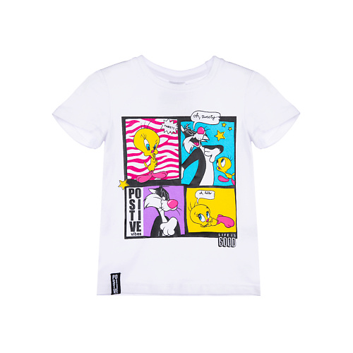 PLAYTODAY Футболка для девочки Looney Tunes 0.001 playtoday футболка для девочки птичка 0 001