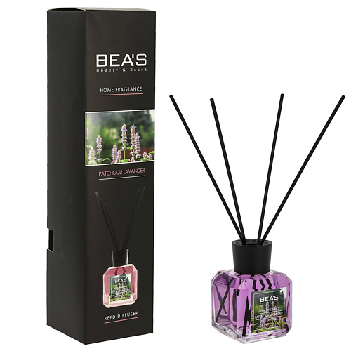 BEAS Диффузор для дома Reed Diffuser Patchouli Lavender - Лаванда и пачули 120 beas диффузор для дома reed diffuser red night 120