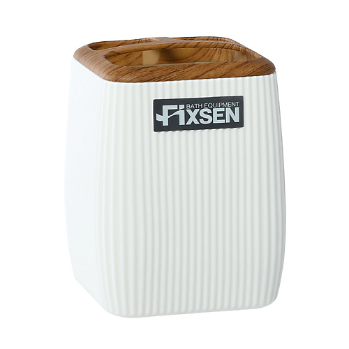 FIXSEN Стакан для зубных щеток WHITE WOOD настенная плитка cifre colonial wood white brillo 7 5x30