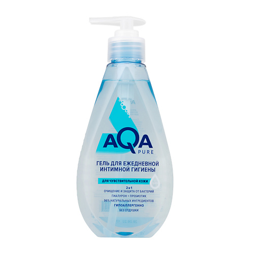 AQA PURE Гель для интимной гигиены с пребиотиками 250.0 joanna мыло жидкое для интимной гигиены с пребиотиками 200