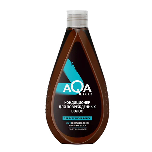 AQA PURE Кондиционер для восстановления волос без силиконов 400 кондиционер для белья pure water горная свежесть 1000 мл