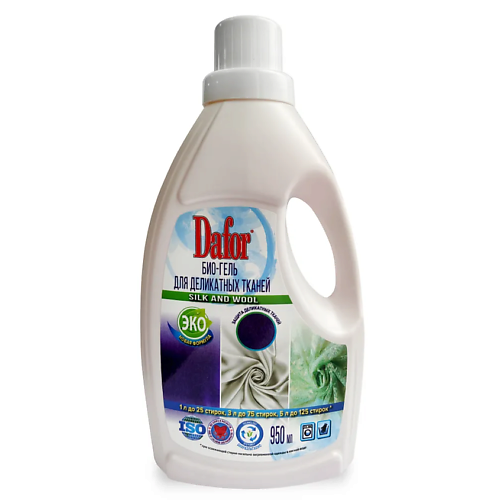 DAFOR Био - гель для стирки деликатных тканей 950 средство для стирки белых тканей bonsan 2 л