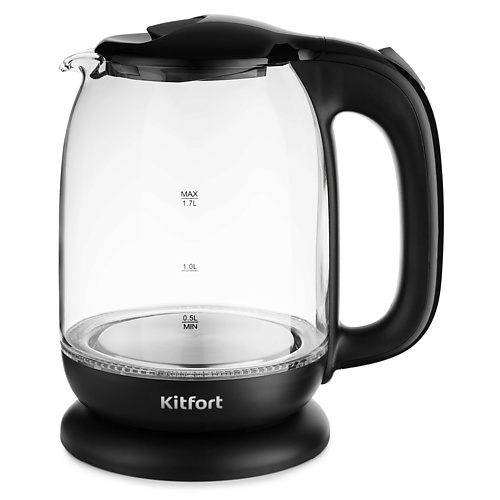 Техника для дома KITFORT Чайник КТ-625-6 черный 1.0