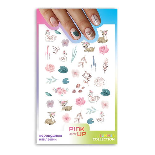PINK UP Наклейки для ногтей PINK UP DECOR 2D переводные pink up наклейки для ногтей decor 2d переводные тон 842