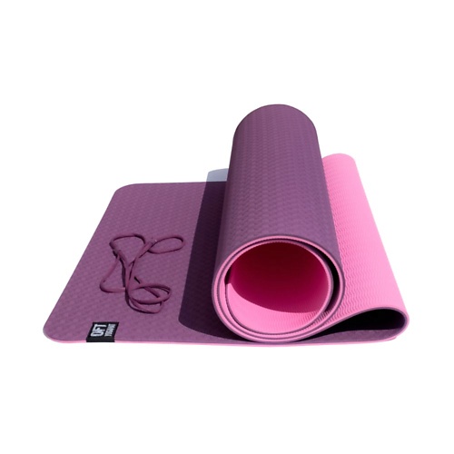 ORIGINAL FITTOOLS Коврик для йоги 6 мм TPE двуслойный hamsa yoga коврик для йоги фитнеса гимнастики и спорта нескользящий 183х68х0 6 см