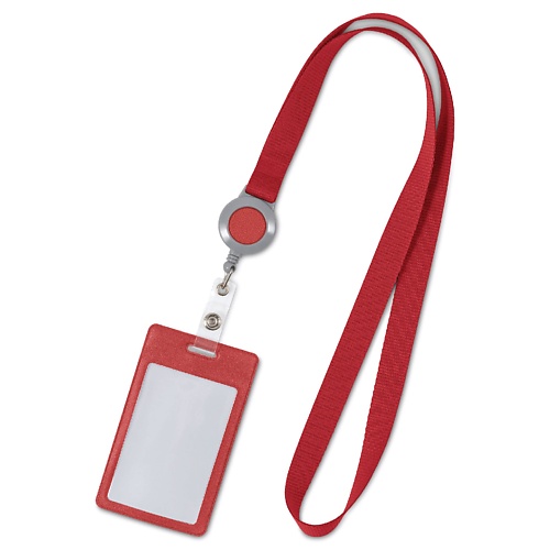 FLEXPOCKET Пластиковый карман для бейджа или пропуска на ленте с рулеткой flexpocket пластиковый карман для бейджа или пропуска на ленте