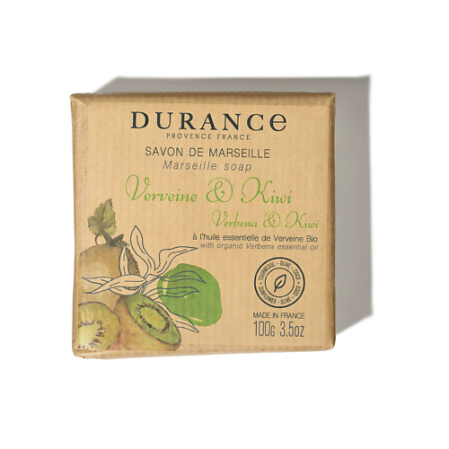 DURANCE Марсельское мыло кусковое Вербена и киви Verbena & Kiwi 100 durance аромат для ткани свежее белье fresh linen 50