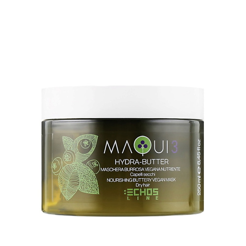 ECHOS LINE Натуральная маска с питательным маслом для сухих волос MAQUI 3 250.0 индекс натуральности увлажняющая натуральная маска для сухих волос витамины и пантенол 500