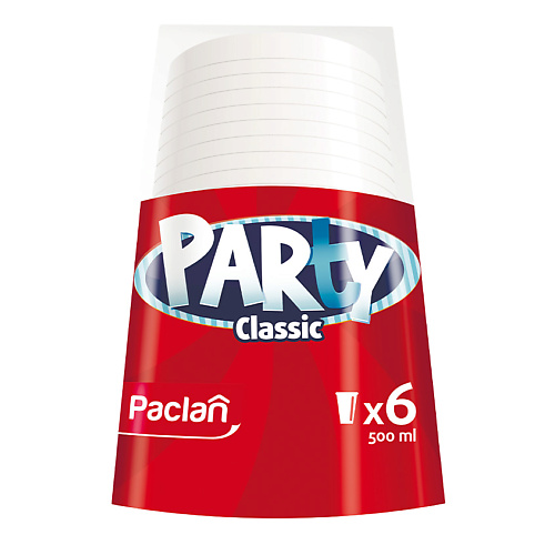 PACLAN Стакан пластиковый Party Classic наклейки объемные meshu summer party 10 24см 29 наклеек