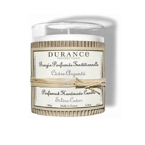 DURANCE Ароматическая свеча Серебряный кедр Silver Cedar 180 durance аромат для ткани ок льна linen flower 50