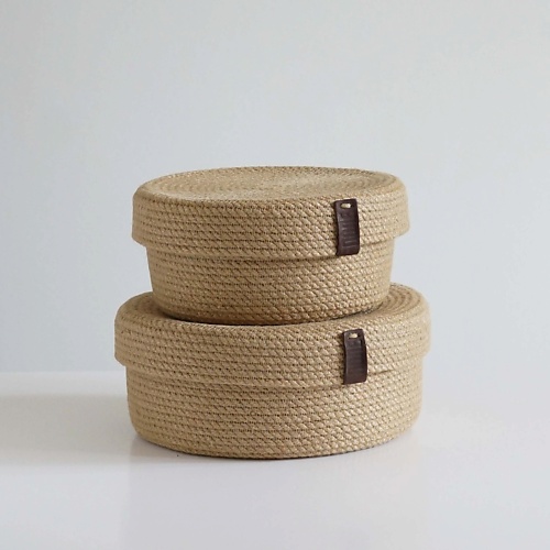 ПОЛЕ Набор круглых плетеных корзин для хранения с крышками поле овальная плетеная корзина для хранения