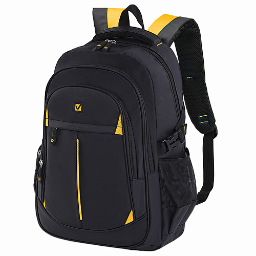 BRAUBERG Рюкзак, желтые вставки brauberg рюкзак сити формат серый камуфляж