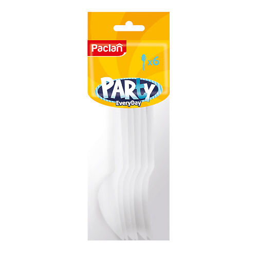 PACLAN Ложки пластиковые Party Every Day the party
