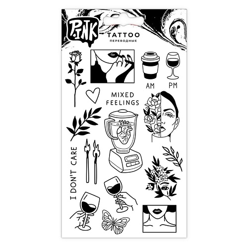 P.INK Наклейки-тату переводные Арт хаус p ink наклейки тату переводные японская девушка