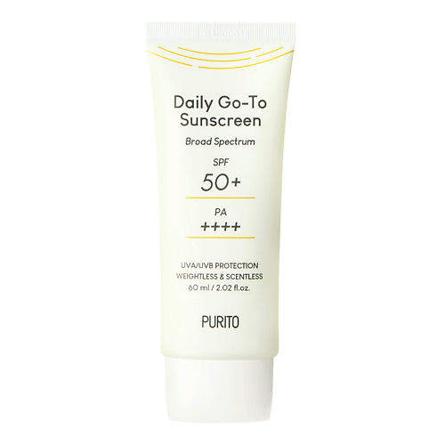 PURITO Cолнцезащитный крем для лица SPF 50+/PA++++ Daily Go-To Sunscreen 60.0 крем genosys multi sun cream spf 40 pa cолнцезащитный мультифункциональный 40 мл