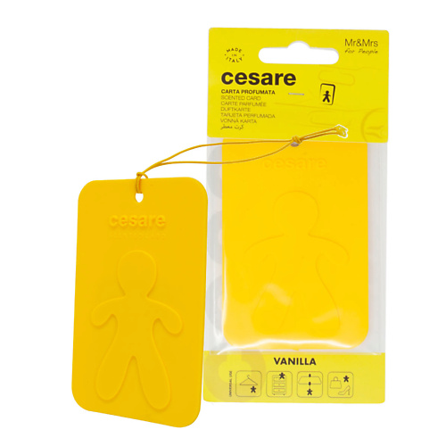 MR & MRS FRAGRANCE Аромакарточка для автомобиля CESARE CARD VANILLA 1 melien ароматизатор для автомобиля и интерьера tobacco vanilla 5